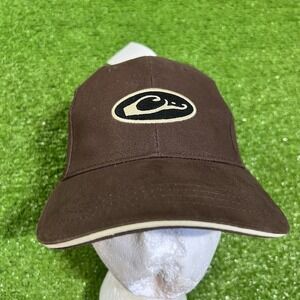 Drake WaterFowl Y2K Hat One Size Drake Duck Hunting Chocolate Brown‎ Logo NWT